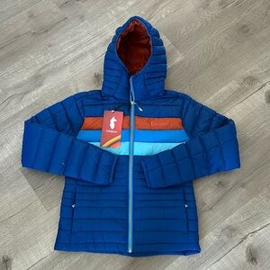 COTOPAXI | Fuego Down Hooded Jacket Women's Pacific Stripes